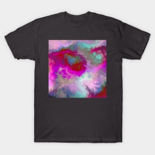 Hope and Prayers in a Pink Turquoise and Magenta Mist T-Shirt